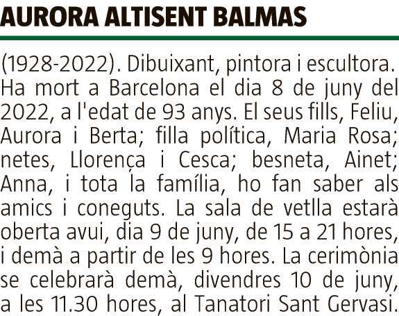 AURORA  ALTISENT  BALMAS