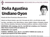 Agustina  Undiano  Oyon