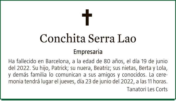 CONCHITA  SERRA  LAO