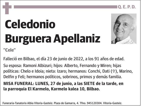 Celedonio Burguera Apellaniz