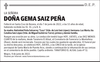 DOÑA  GEMA  SAIZ  PEÑA
