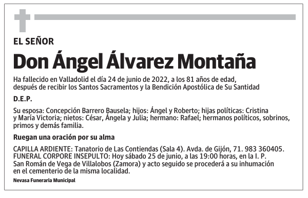 Don Ángel Álvarez Montaña