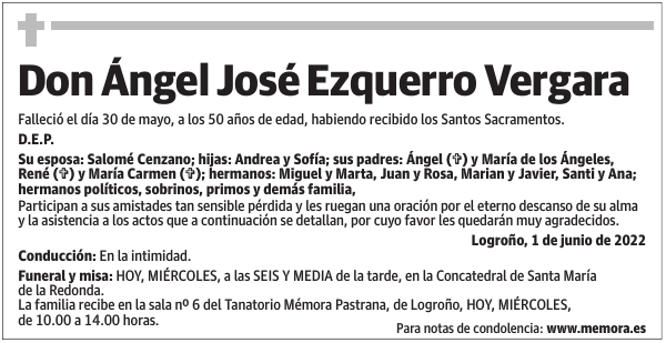 Don  Ángel  José  Ezquerro  Vergara