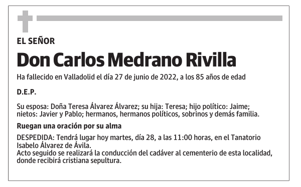 Don Carlos Medrano Rivilla