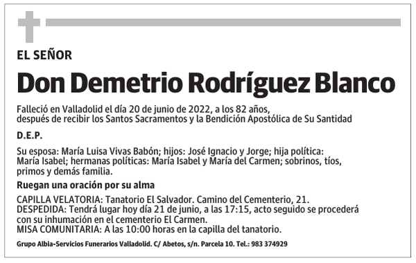 Don Demetrio Rodríguez Blanco