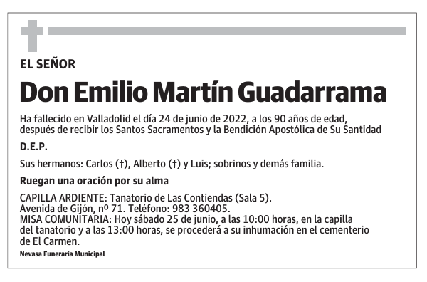 Don Emilio Martín Guadarrama