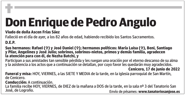 Don  Enrique  de  Pedro  Angulo