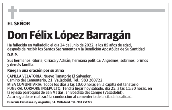 Don Félix López Barragán