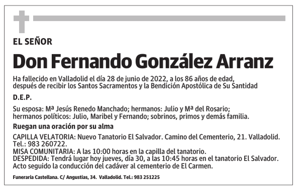 Don Fernando González Arranz