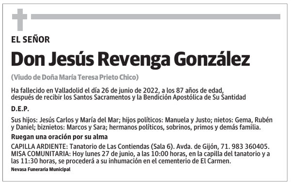 Don Jesús Revenga González