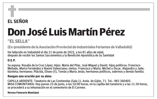 Don José Luis Martín Pérez