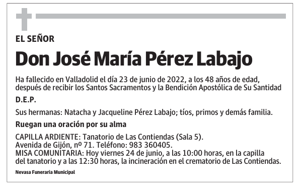 Don José María Pérez Labajo