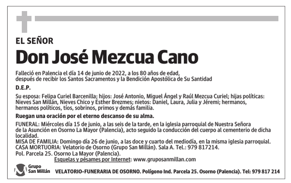 Don José Mezcua Cano