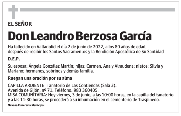 Don Leandro Berzosa García