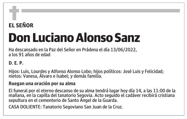 Don Luciano Alonso Sanz
