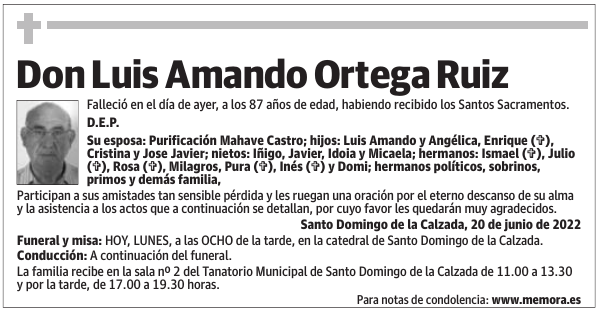 Don  Luis  Amando  Ortega  Ruiz