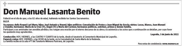 Don  Manuel  Lasanta  Benito