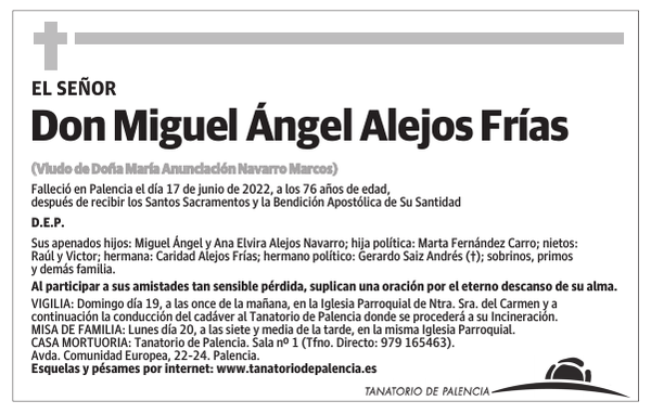Don Miguel Ángel Alejos Frías