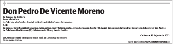 Don  Pedro  De  Vicente  Moreno