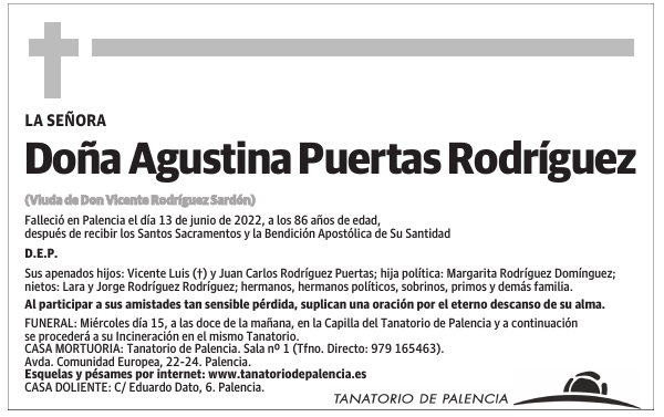 Doña Agustina Puertas Rodríguez