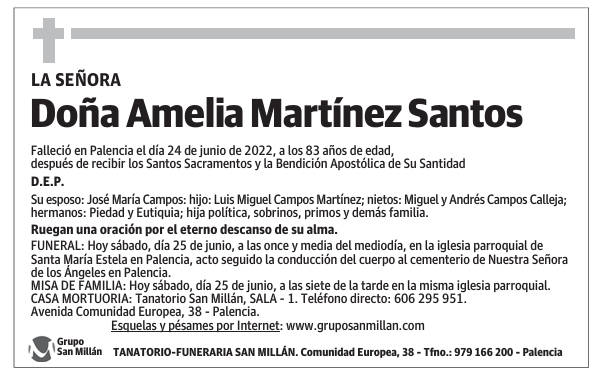 Doña Amelia Martínez Santos