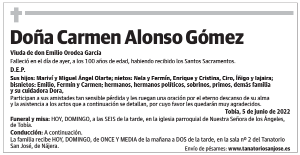 Doña  Carmen  Alonso  Gómez