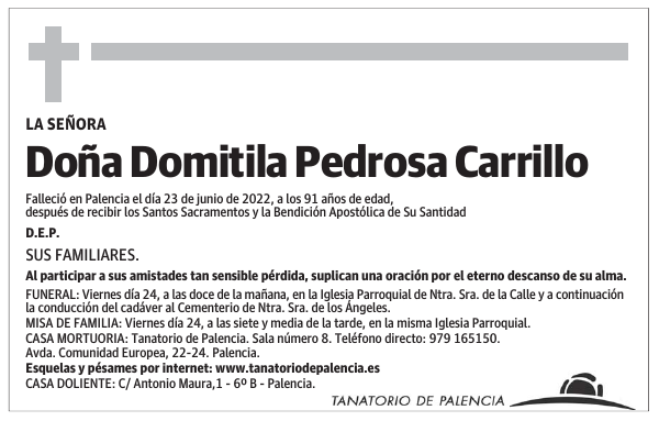 Doña Domitila Pedrosa Carrillo