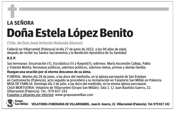 Doña Estela López Benito