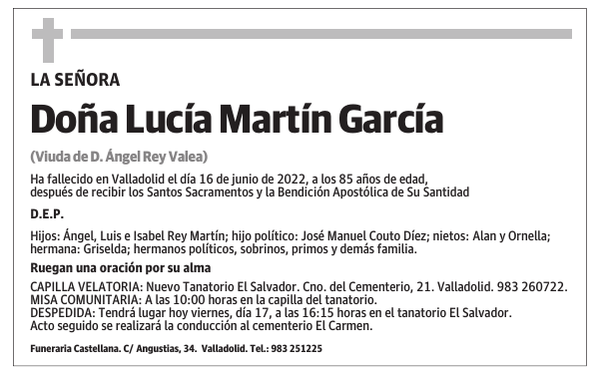 Doña Lucía Martín García