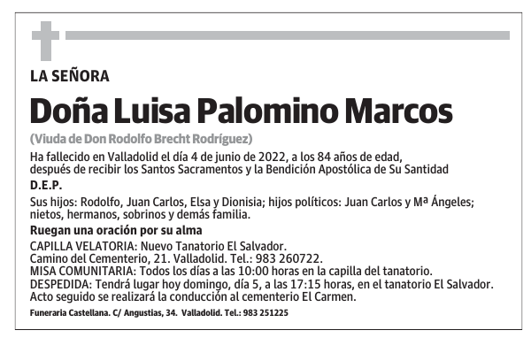 Doña Luisa Palomino Marcos