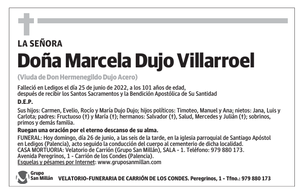 Doña Marcela Dujo Villarroel