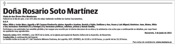 Doña  Rosario  Soto  Martínez