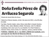 Evelia  Pérez  de  Arrilucea  Segurola