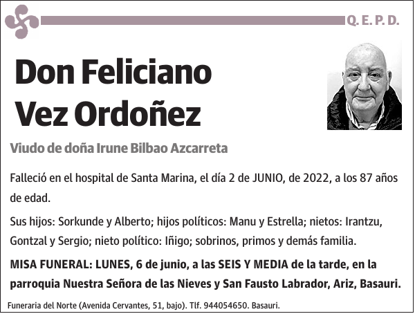 Feliciano Vez Ordoñez