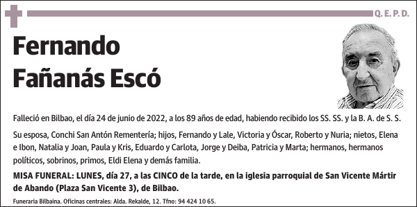 Fernando Fañanás Escó