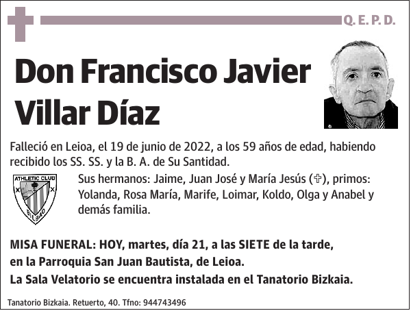 Francisco Javier Villar Díaz