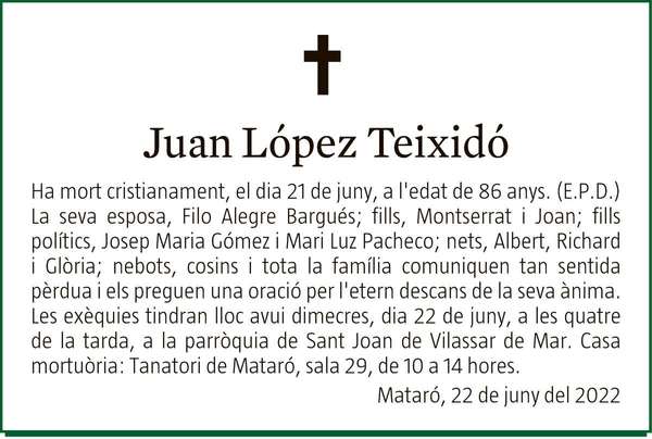 JUAN  LÓPEZ  TEIXIDÓ