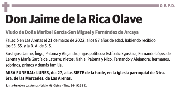 Jaime de la Rica Olave