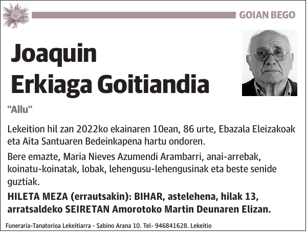 Joaquin Erkiaga Goitiandia