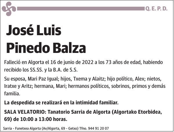 José Luis Pinedo Balza
