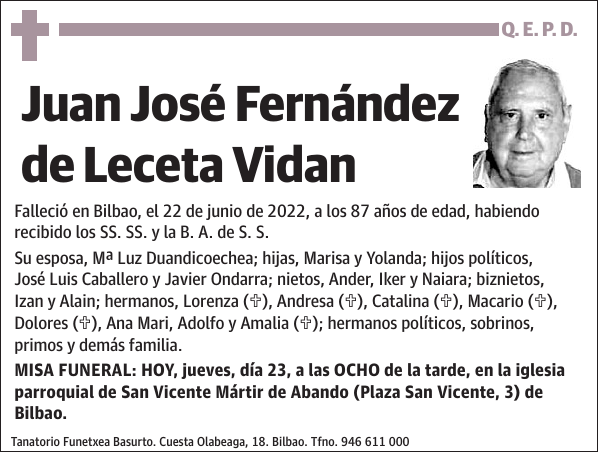 Juan José Fernández de Leceta Vidan