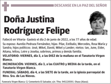Justina  Rodríguez  Felipe