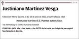 Justiniano  Martínez  Vesga