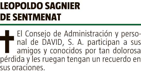 LEOPOLDO  SAGNIER  DE  SENTMENAT