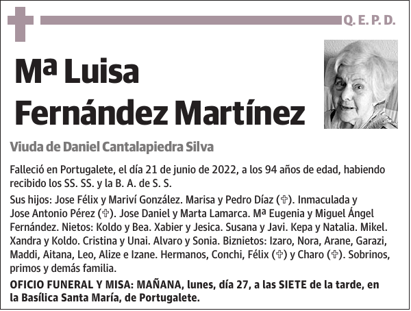 Mª Luisa Fernández Martínez