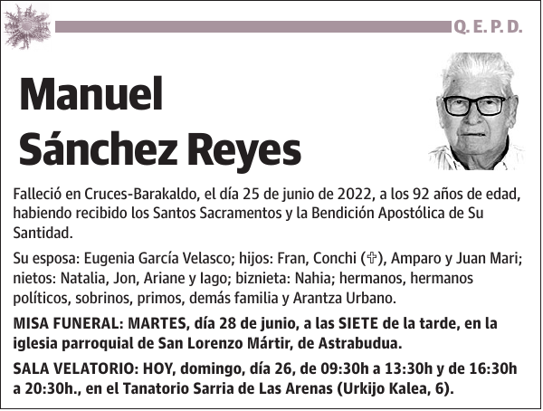 Manuel Sánchez Reyes