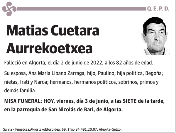 Matias Cuetara Aurrekoetxea