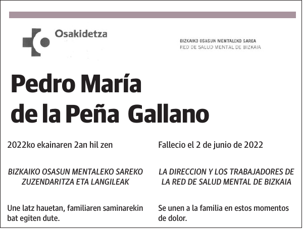 Pedro María de la Peña Gallano