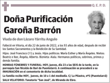 Purificación  Garoña  Barrón