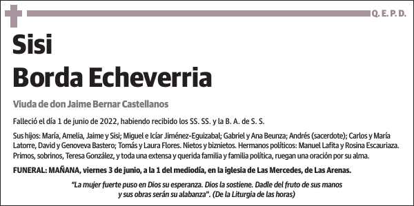 Sisi Borda Echeverria